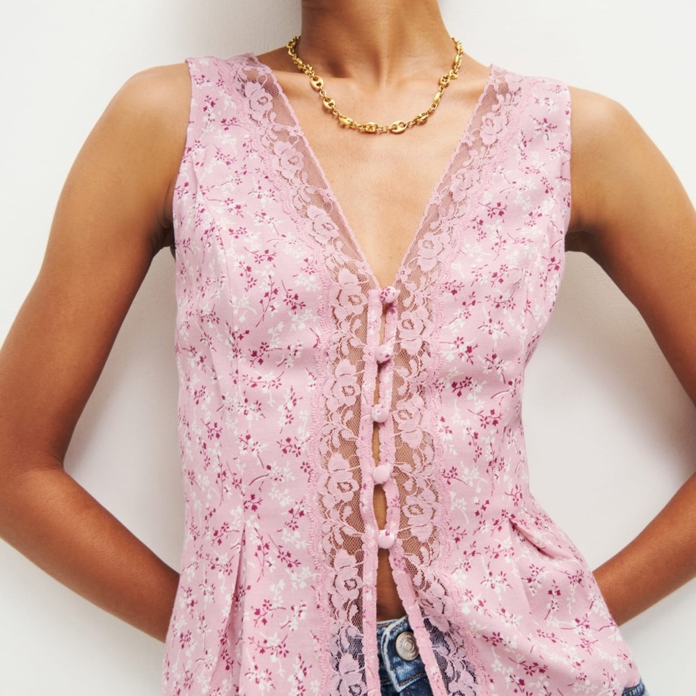 REFORMATION CRISTINA TOP